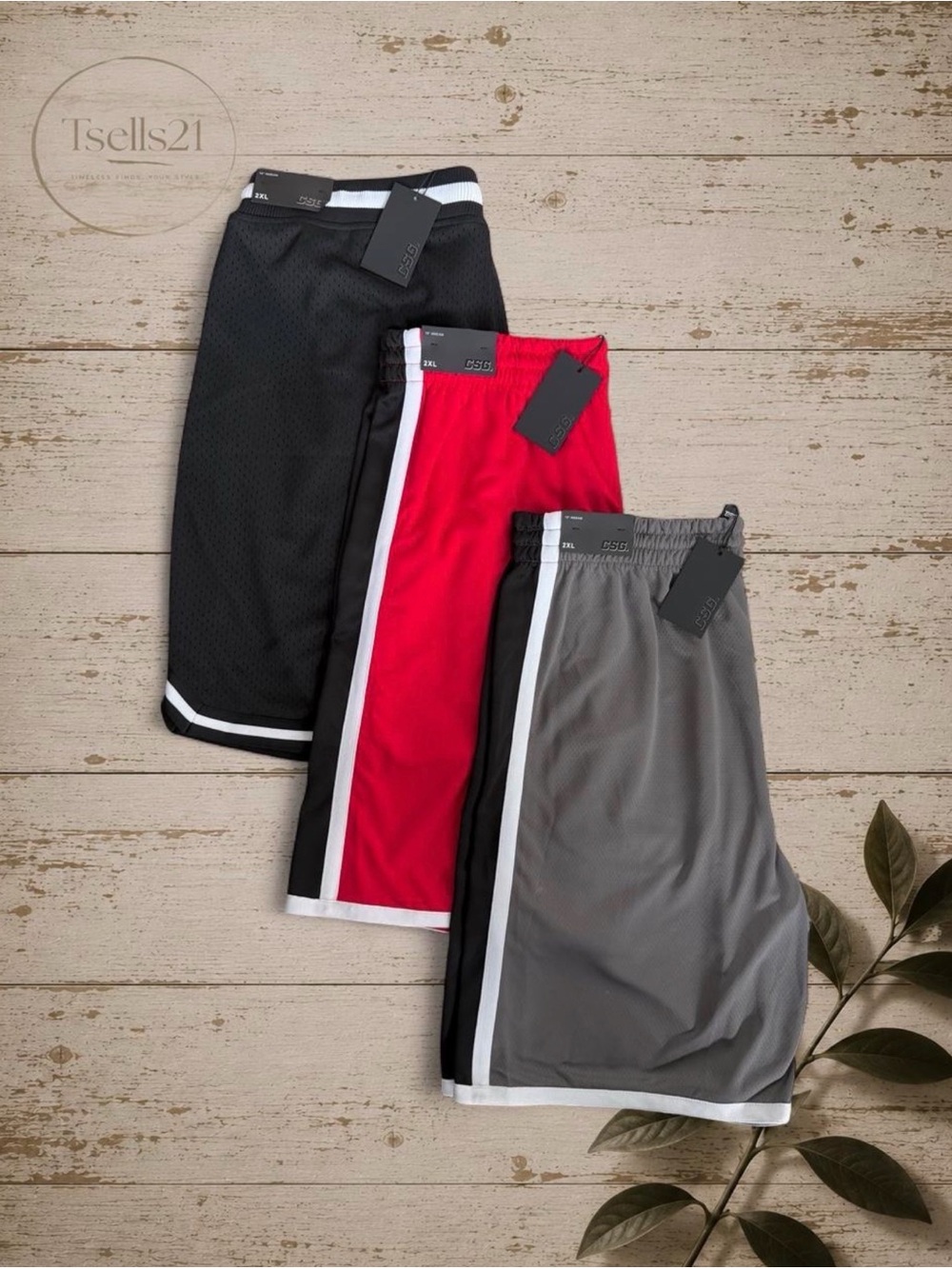NWT CSG Basketball Shorts Bundle - 2XL (3 Pairs)
